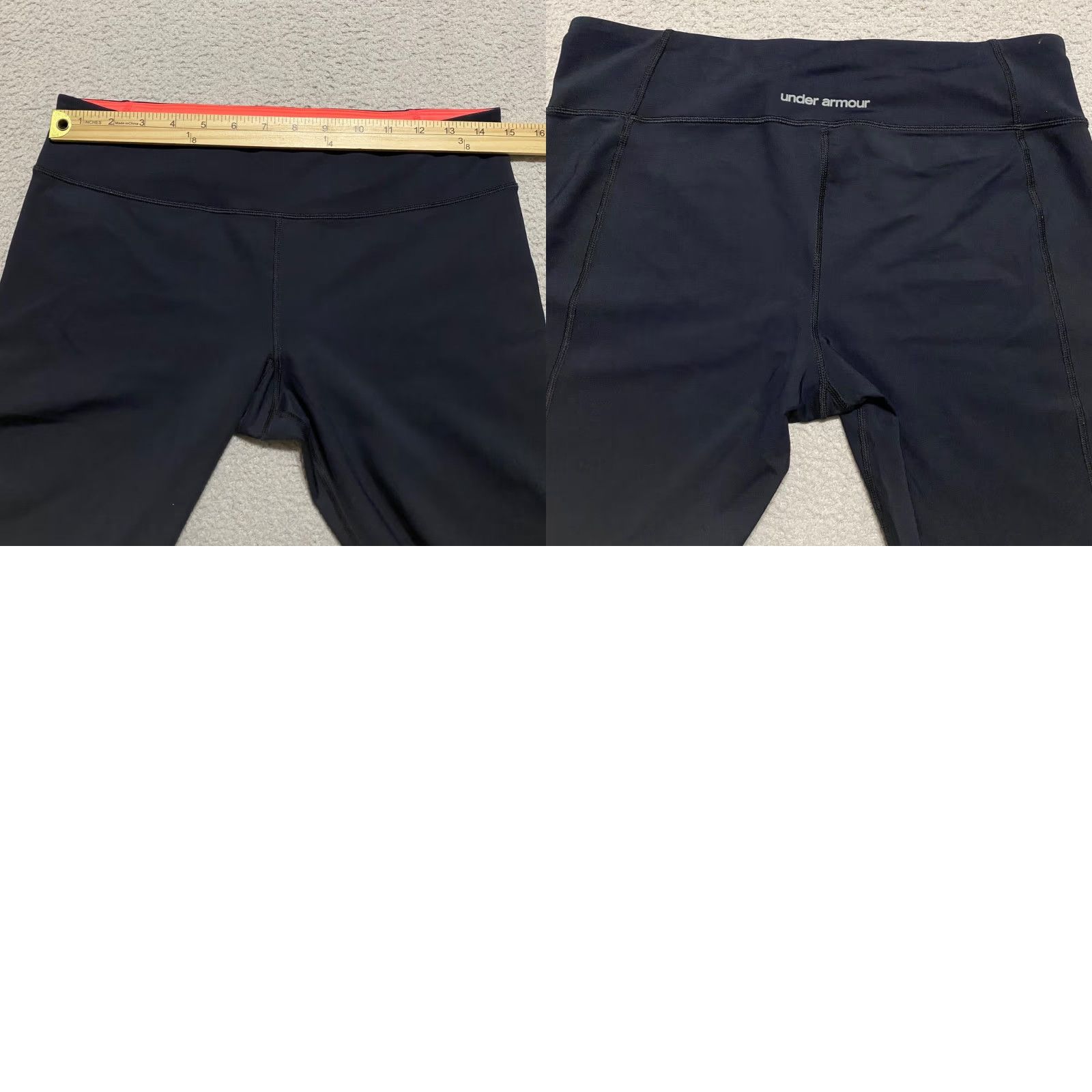 Under Armour Under Armour Womens Pants Medium Black Capri Cropped Yoga Gym Activewear Regular M Black Nylon Spandex Pockets Heatgear 90s? Size 32" / US 10 / IT 46 - 8 Thumbnail