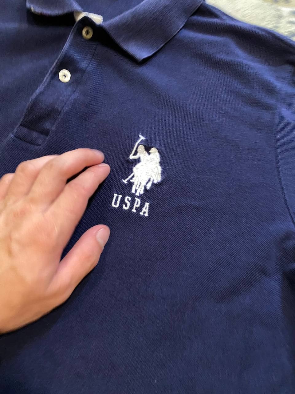 U.S. Polo Assn. USPA US Polo ASSN Shirt Short Sleeve Medium Navy PONY LOGO Size US XXL / EU 58 / 5 - 6 Thumbnail