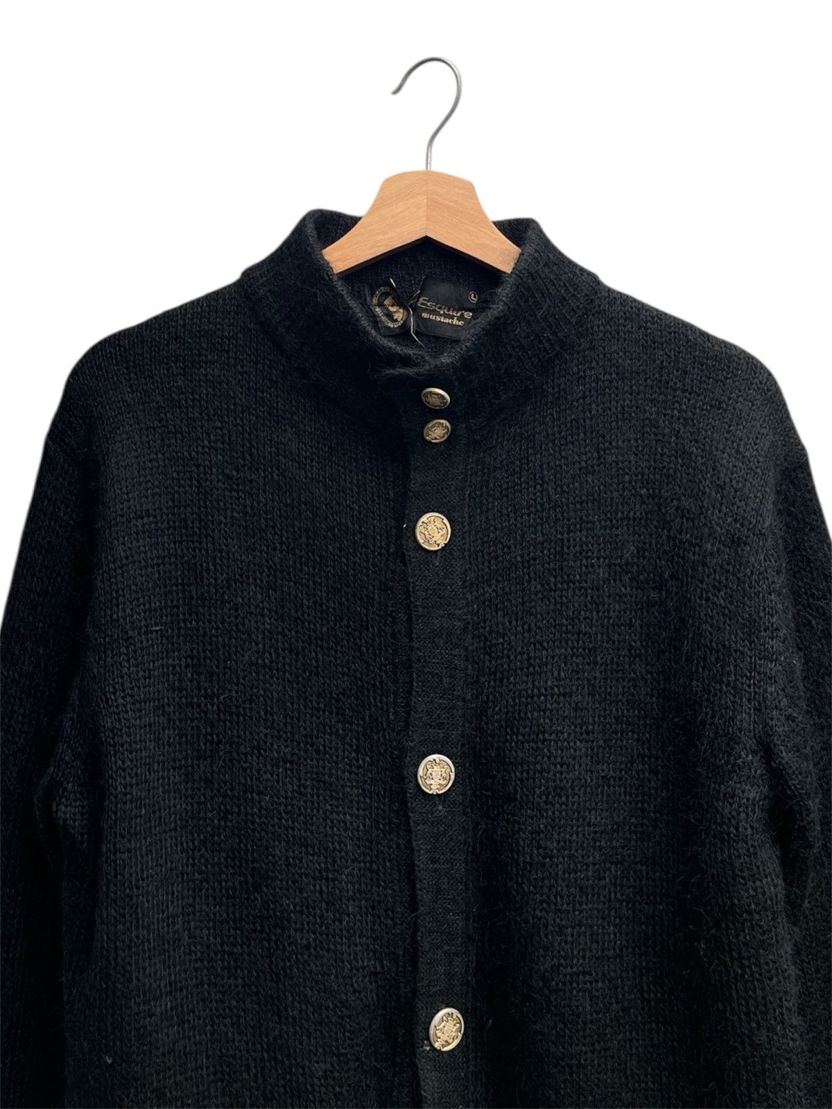 Vintage Esquire Mustache Mohair Sweater Jacket Size US L / EU 52-54 / 3 - 5 Thumbnail