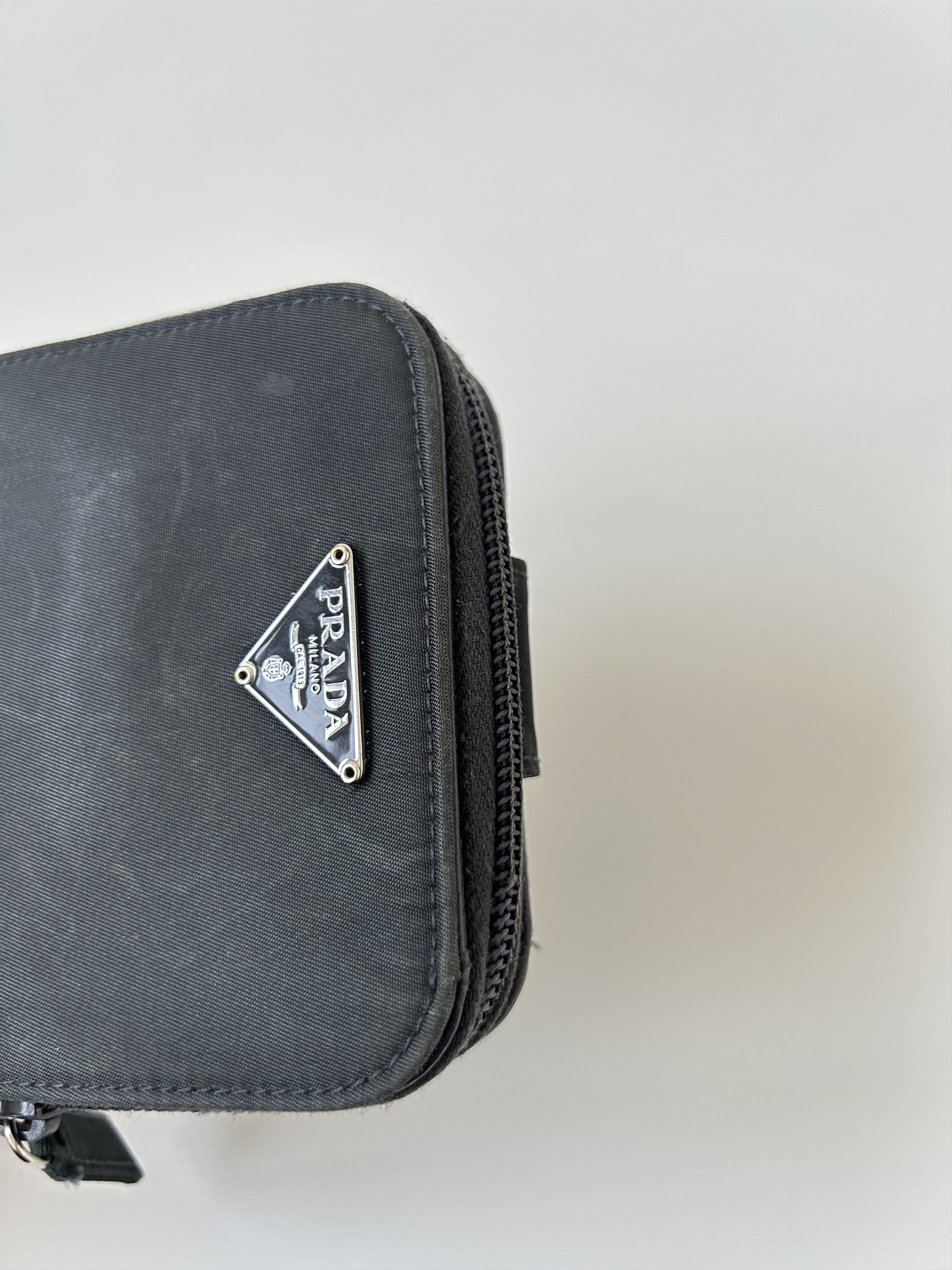 Prada Prada nylon saffiano leather triangle logo zip wallet Size ONE SIZE - 6 Thumbnail