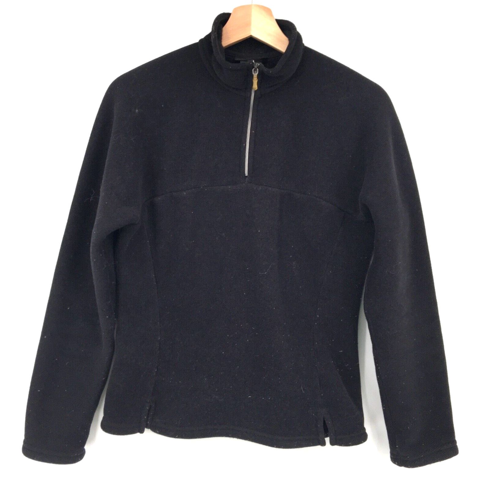 image of Patagonia Synchilla Quarter Zip Up Pullover Hiking Outdoor Black M Fleecy Womens in White (Size Med