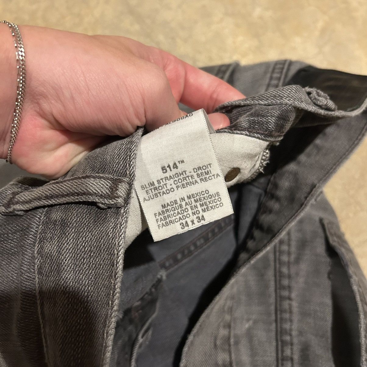 Levi's × Vintage Crazy Vintage Y2K Levi’s Distressed Faded Black Denim Grunge Size US 34 / EU 50 - 5 Thumbnail