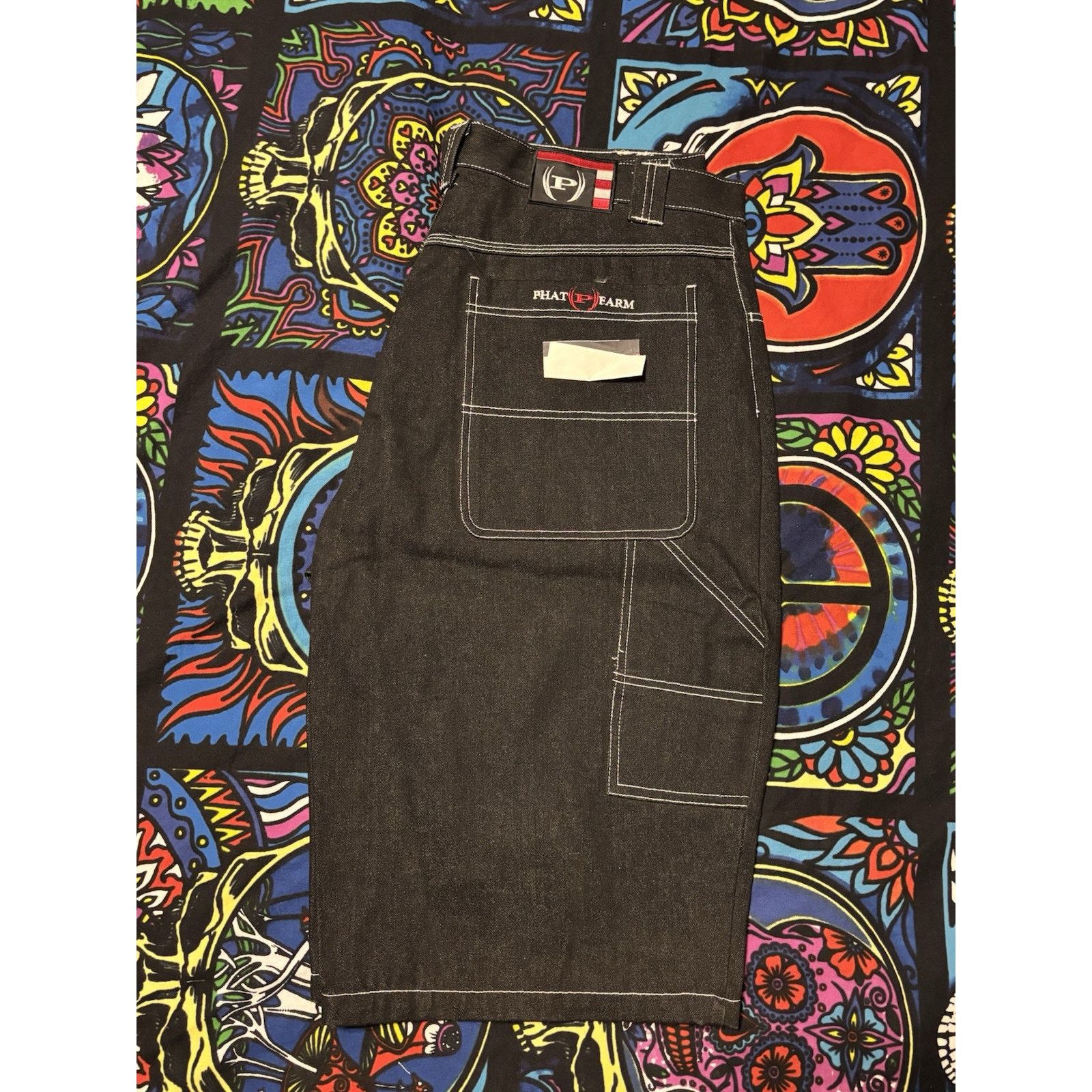 Other Vintage phat farm black hip hop baggy size 42 jorts. y2k NWT Size US 42 / EU 58 - 3 Thumbnail
