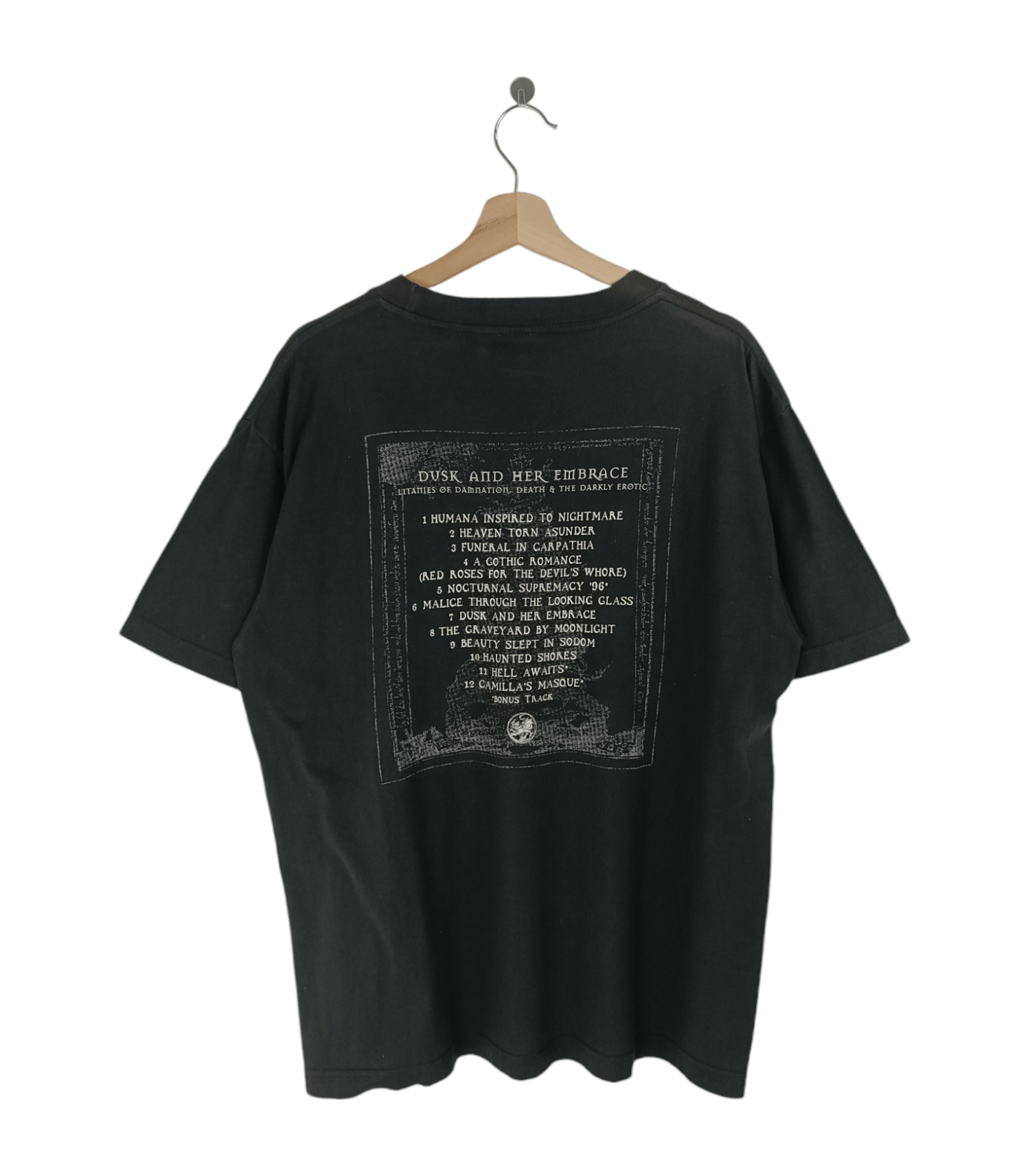 Vintage VINTAGE 90'S CRADLE OF FILTH DUSK & HER EMBRACE TEE metal Size US L / EU 52-54 / 3 - 2 Thumbnail