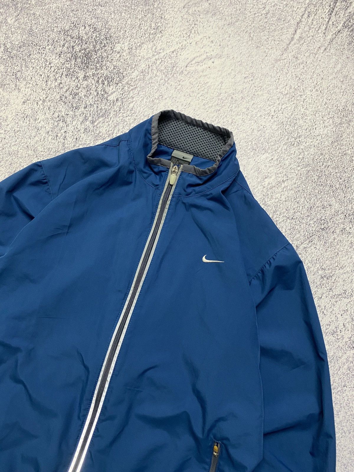 Nike × Vintage Nike Vintage 90s Y2K Nylon Swoosh Track Jacket Size US S / EU 44-46 / 1 - 4 Thumbnail