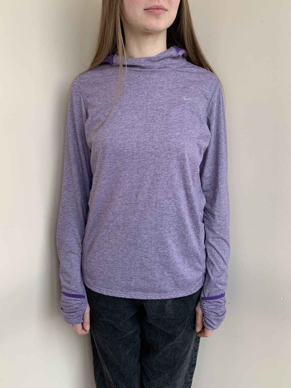 Nike Nike Running Athletic Dri-Fit Lightweight Hoodie Size M / US 6-8 / IT 42-44 - 3 Thumbnail