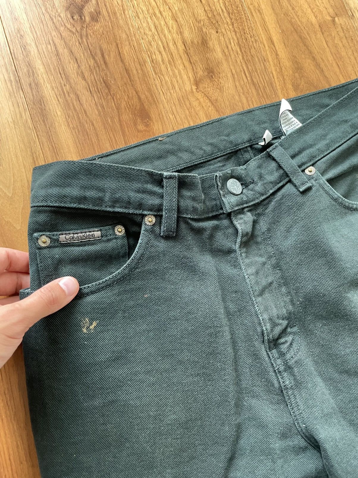 Calvin Klein Calvin Klein Vintage Pine Green Jeans Size US 31 - 5 Thumbnail