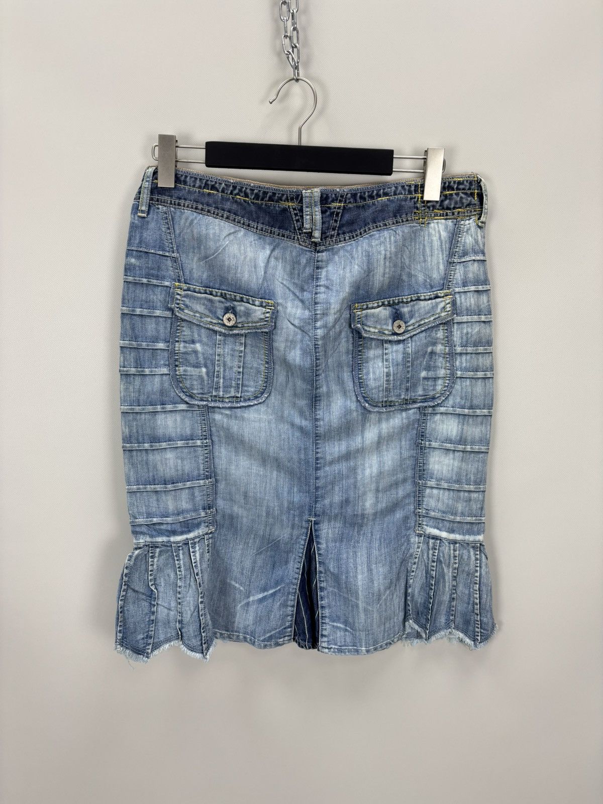 Marithe + Francois Girbaud Womens skirt Marithe Francois Girbaud Size 48 Color Blue Size 28" / US 6 / IT 42 - 5 Thumbnail