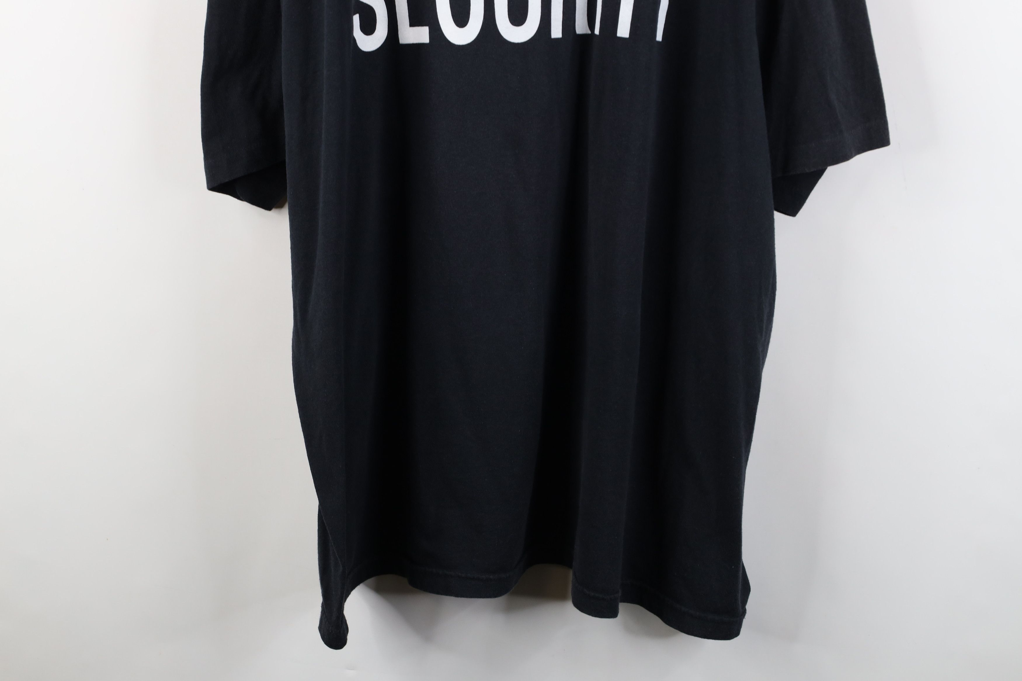 Vintage Vintage 90s Streetwear Spell Out Security T-Shirt Black USA Size US XXL / EU 58 / 5 - 3 Thumbnail