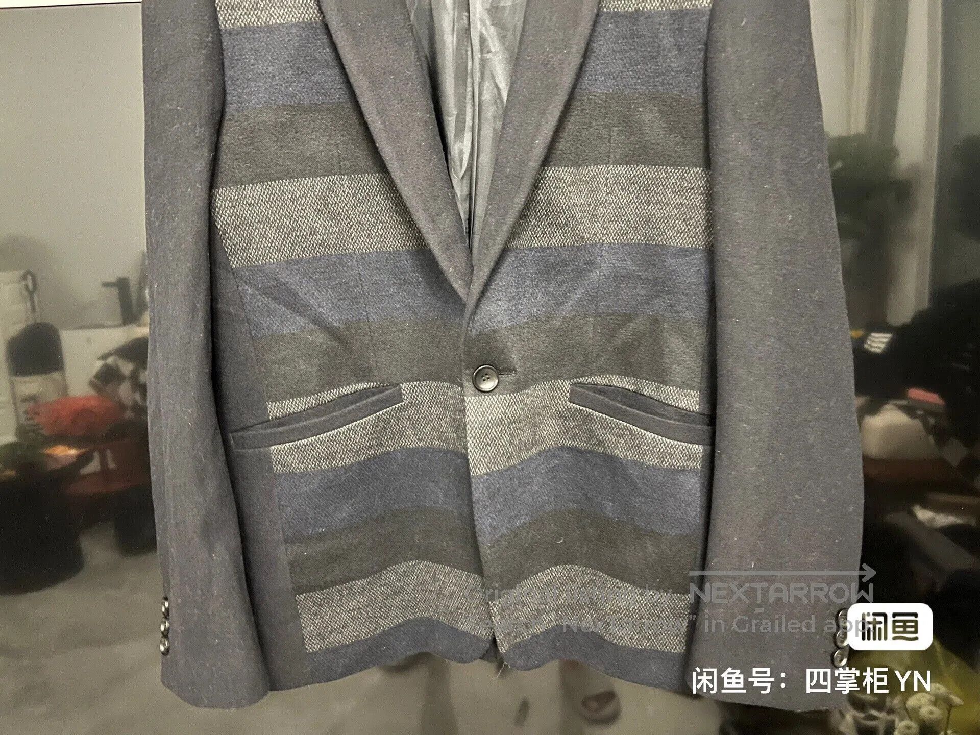Lanvin Lanvin Runway Three-Color Wool Blazer. Size US L / EU 52-54 / 3 - 5 Thumbnail
