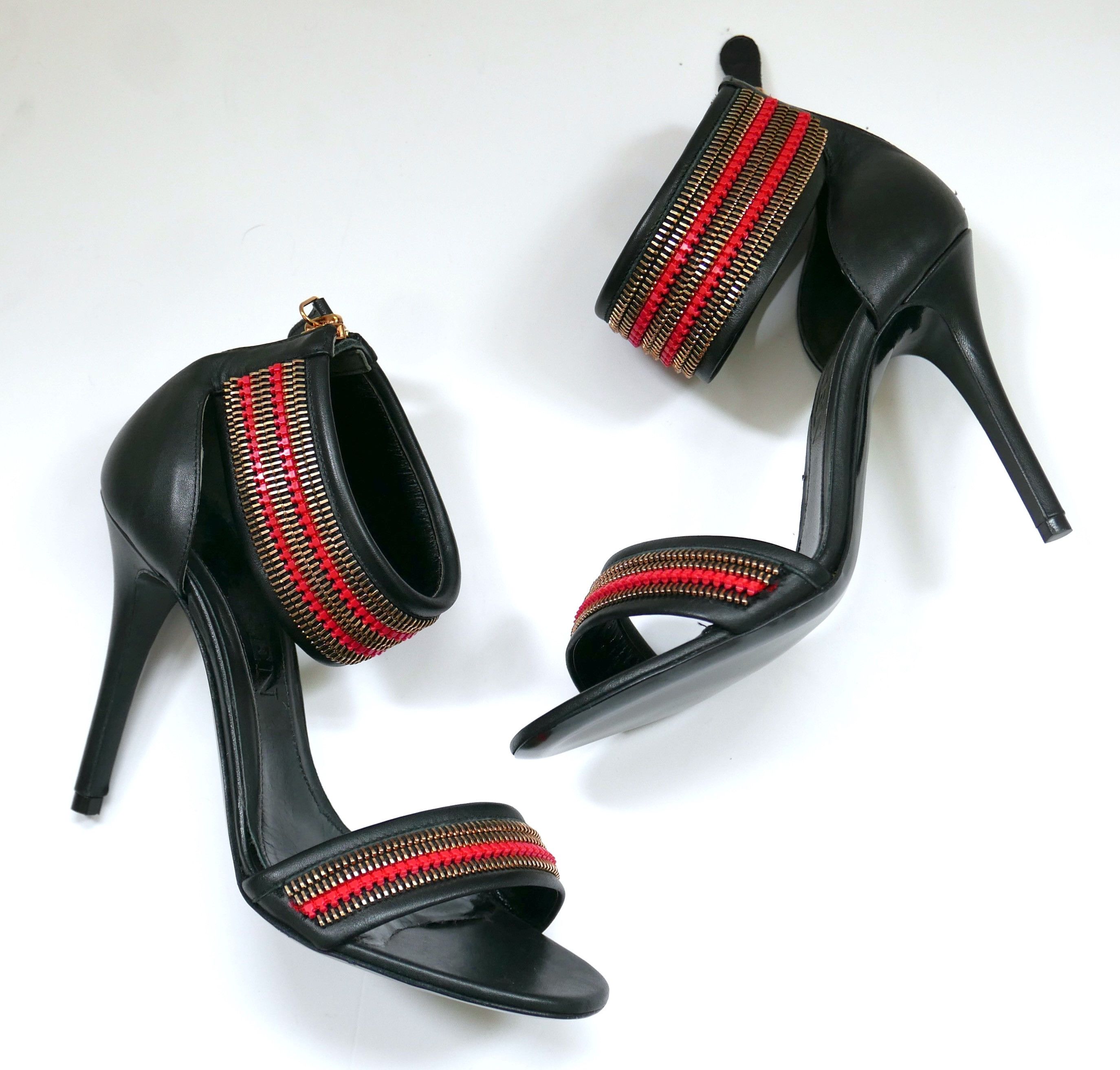 Alexander McQueen Alexander McQueen zipper trim sandals Size US 6.5 / IT 36.5 - 1 Thumbnail