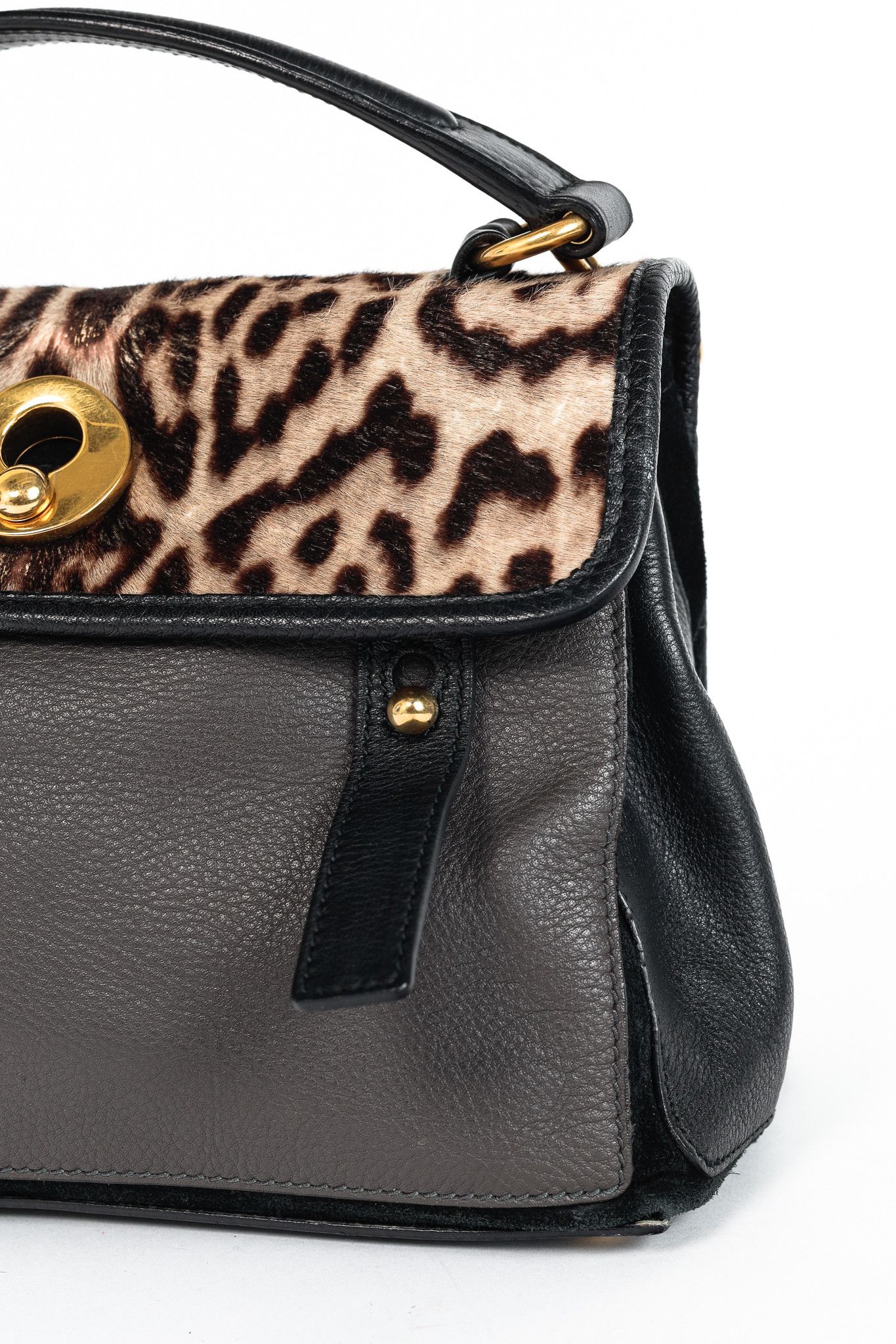 Yves Saint Laurent Yves Saint Laurent Small Muse II Leopard-Calf Hair Bag Size ONE SIZE - 8 Thumbnail