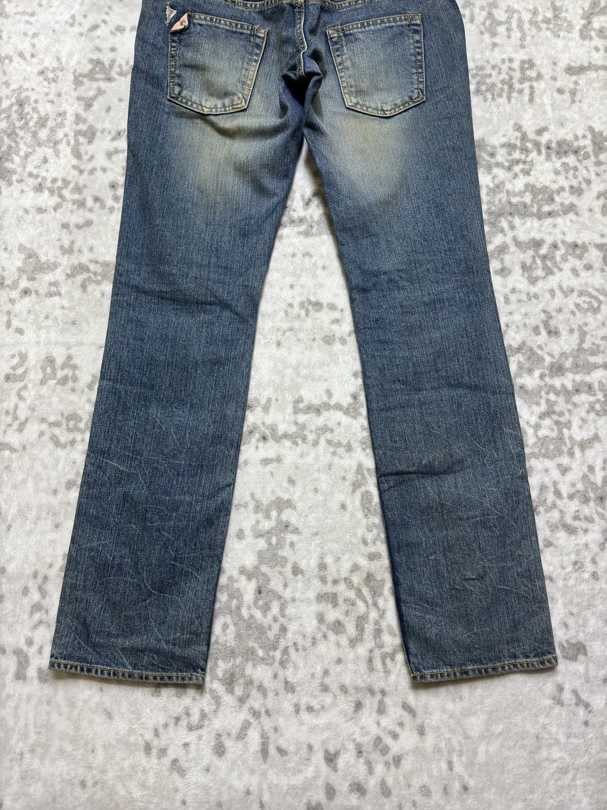 Japanese Brand Y2K Antgauge Double Waist Distressed Unisex Denim Jeans Size US 30 / EU 46 - 11 Thumbnail