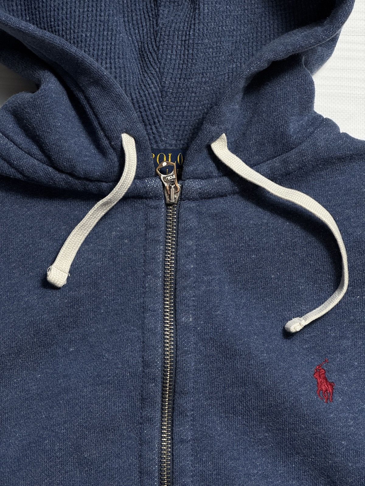 Polo Ralph Lauren × Vintage Y2K Polo Ralph Lauren Blue Zip Up Hoodie Size US S / EU 44-46 / 1 - 3 Thumbnail