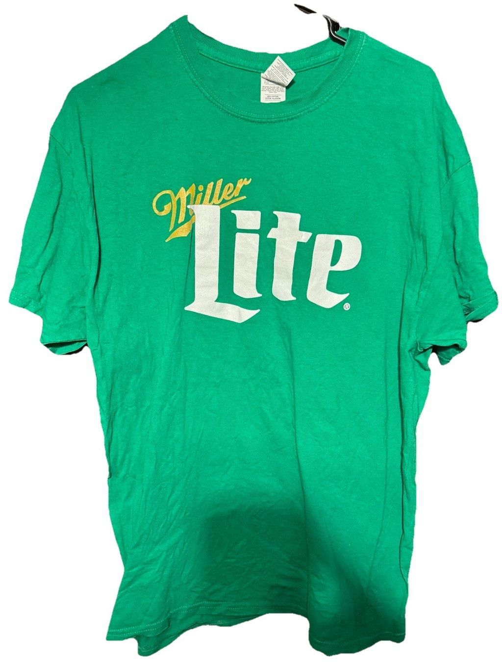The Unbranded Brand Miller Lite Beer Green Vintage Logo Tee Shirt Men Sz L Size US L / EU 52-54 / 3 - 1 Thumbnail