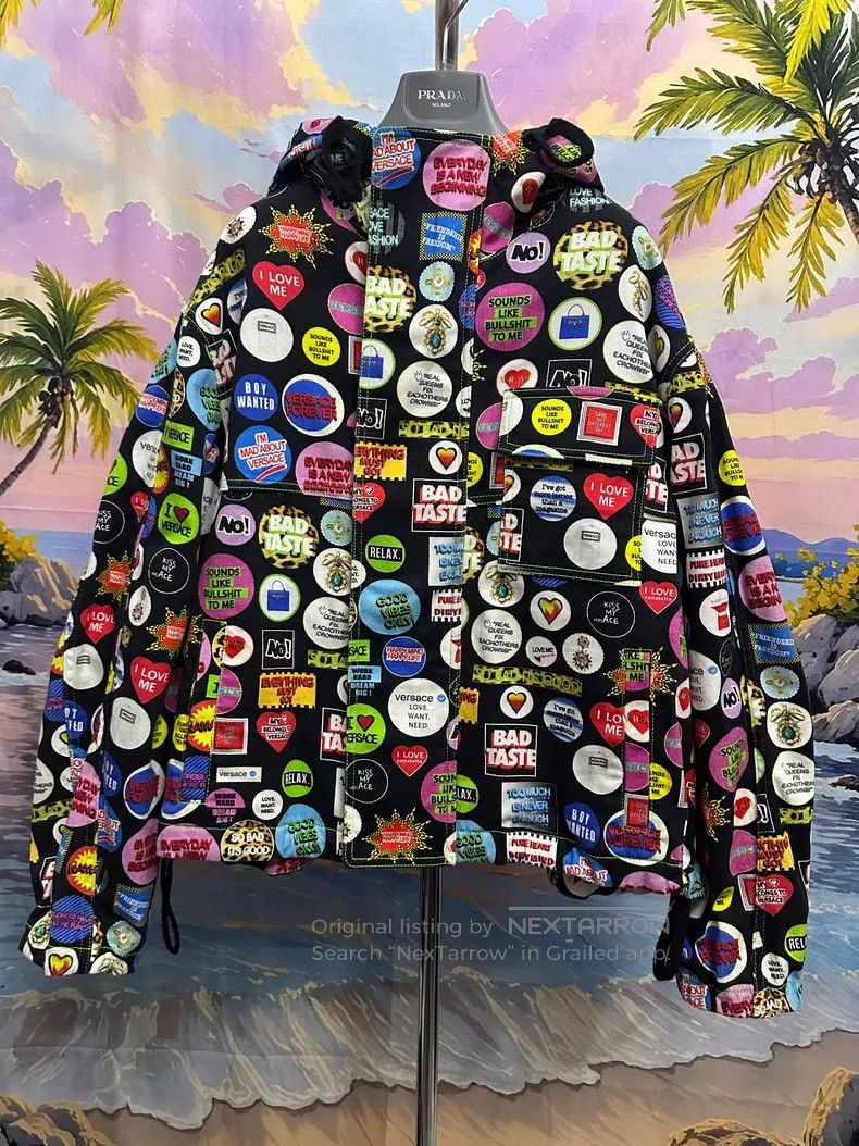 Versace Versace Badge print jacket coat Size US XL / EU 56 / 4 - 1 Thumbnail