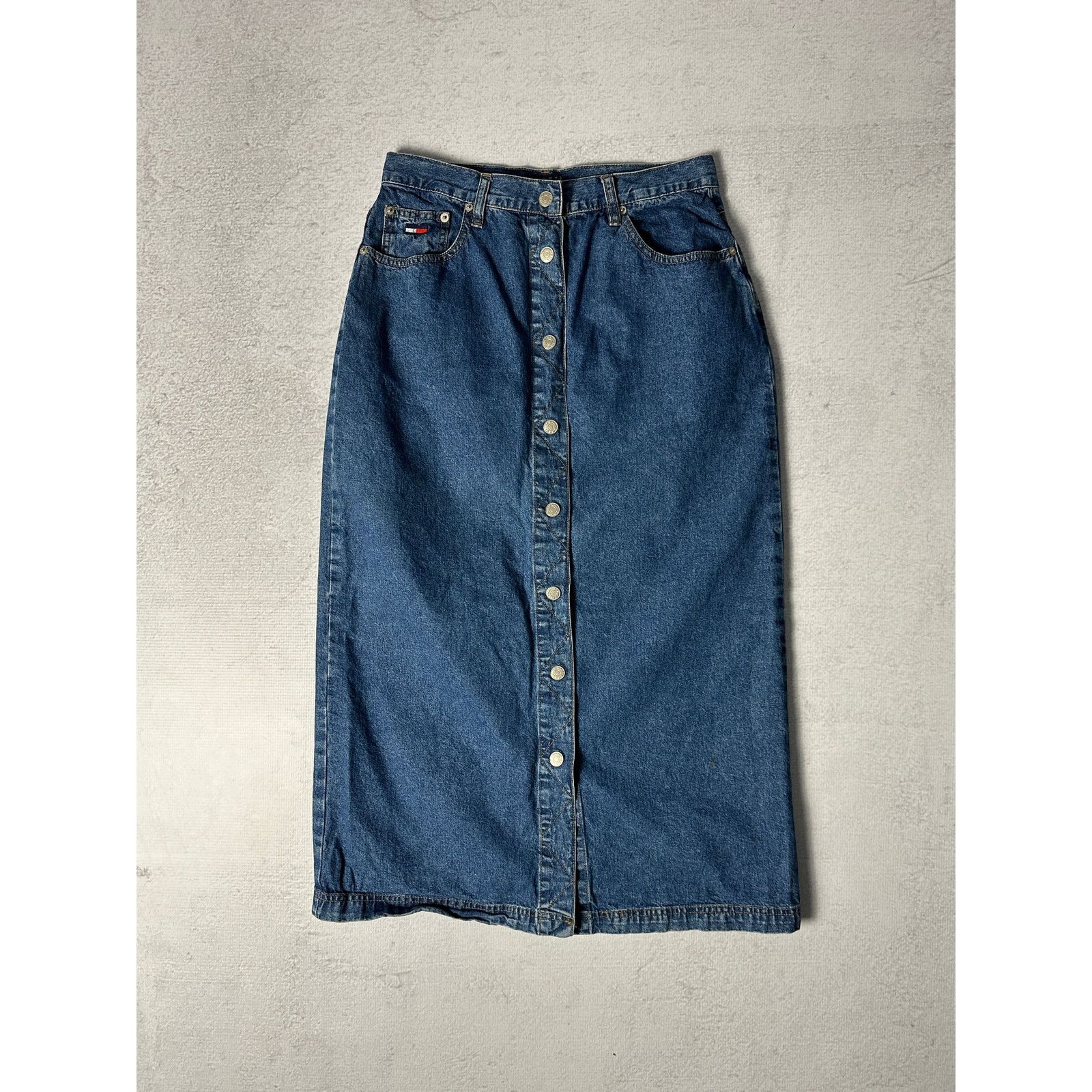 Tommy Hilfiger Vintage Tommy Hilfiger Denim Skirt - Women's 30 x 34 Size 30" / US 8 / IT 44 - 1 Thumbnail