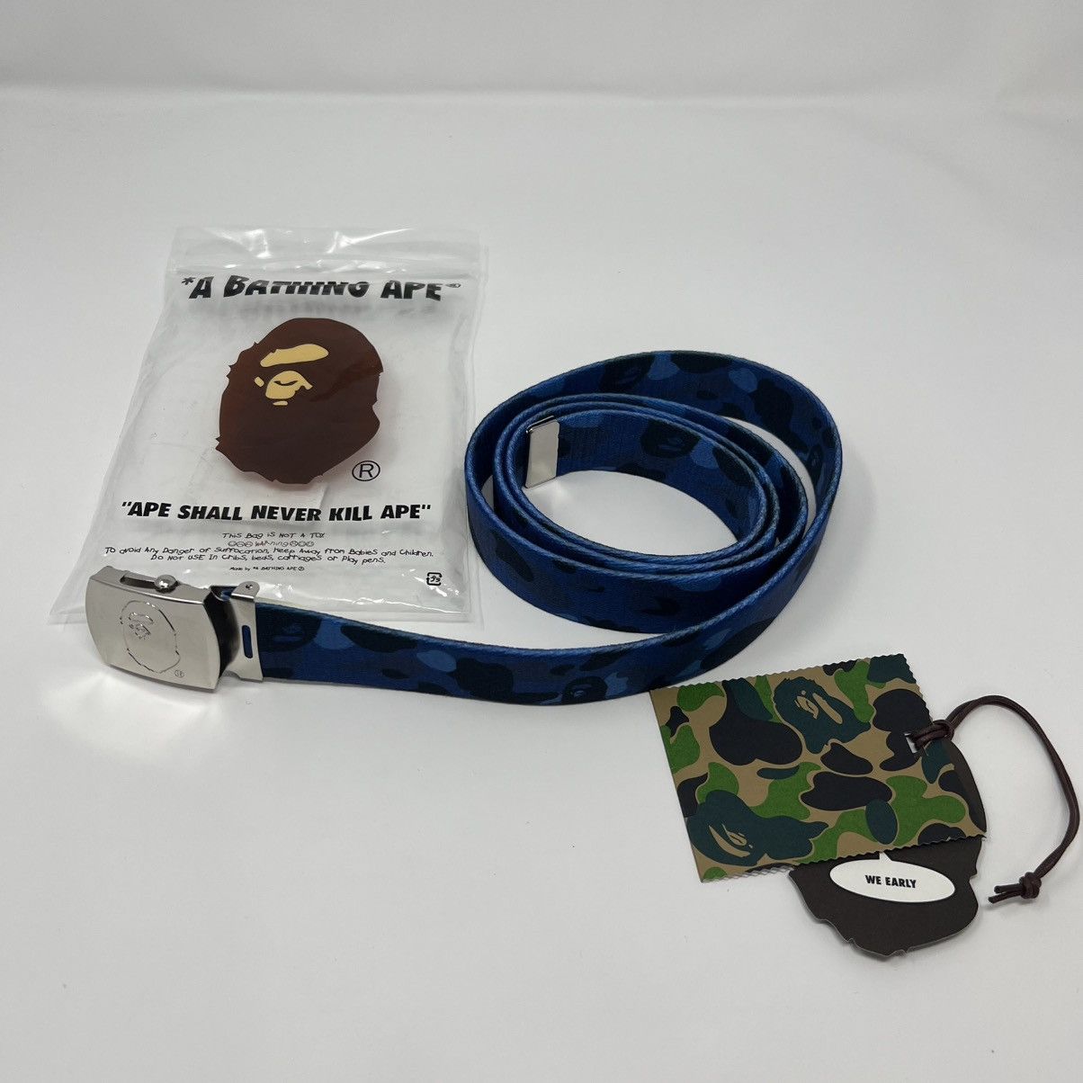 Bape Bape Color Camo Blue GI Belt - One Size Fits Most Size ONE SIZE - 2 Thumbnail