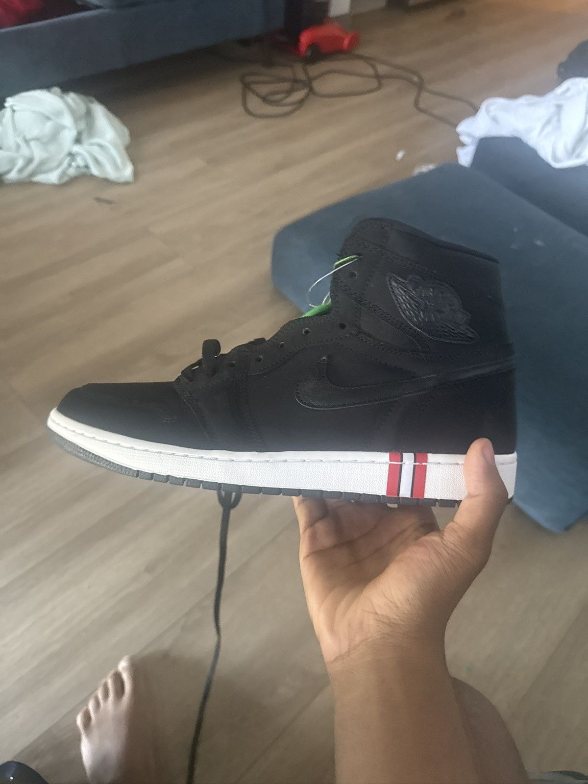 Jordan Brand Jordan 1 Paris Saint-Germain High Top Size US 12 / EU 45 - 1 Thumbnail