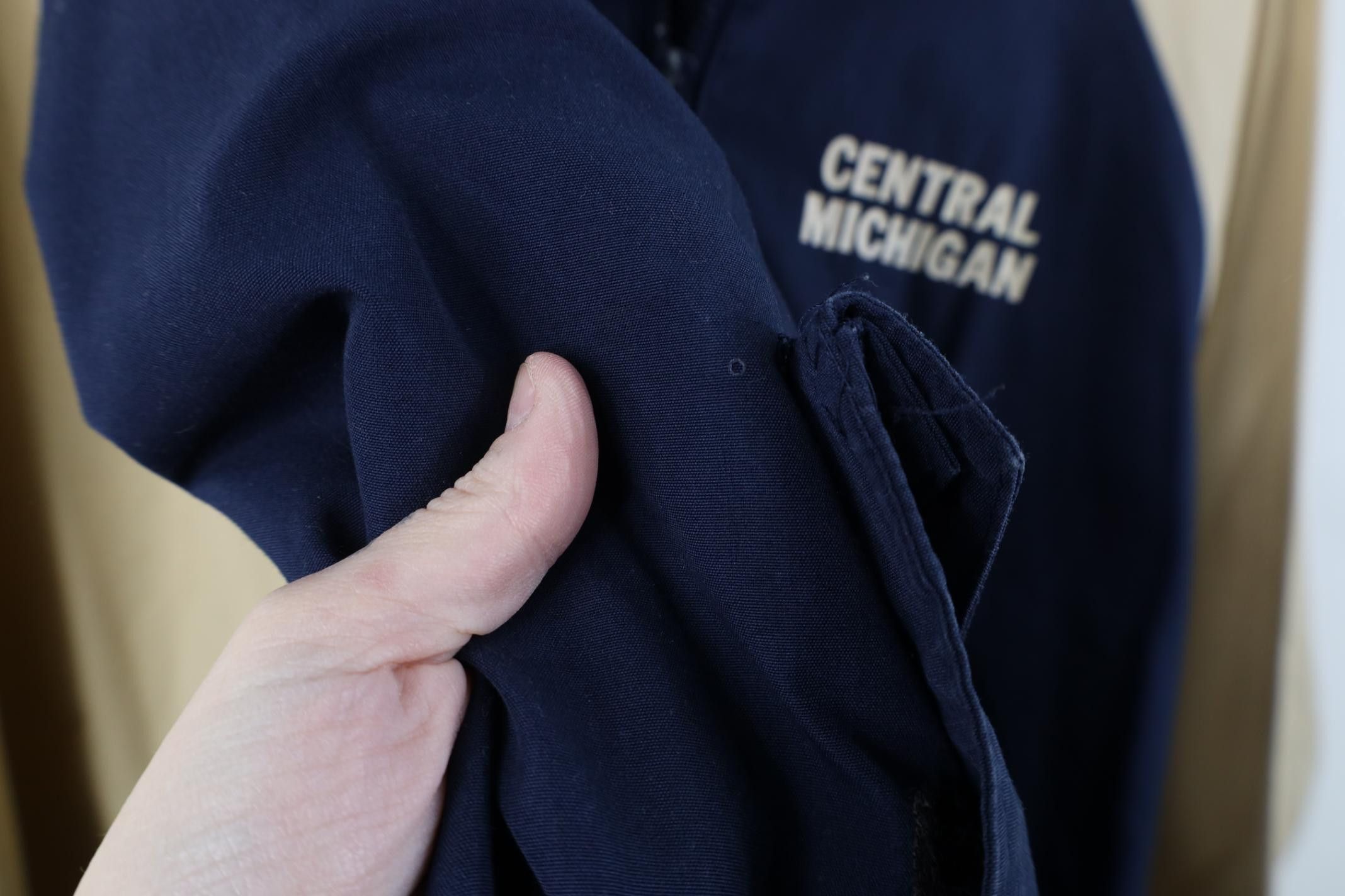 Vintage Vintage 80s Michigan University Pullover Anorak Jacket Blue Size US S / EU 44-46 / 1 - 6 Thumbnail