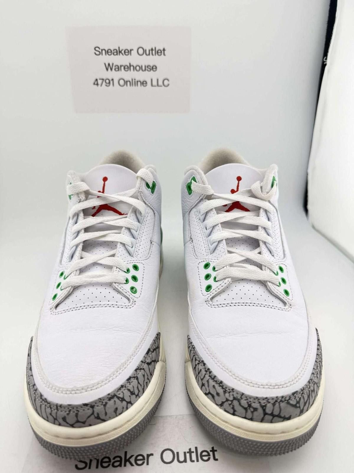 Jordan Brand og box Jordan 3 Lucky Green 9.5W Used OG Box Size US 9.5 / IT 39.5 - 2 Thumbnail