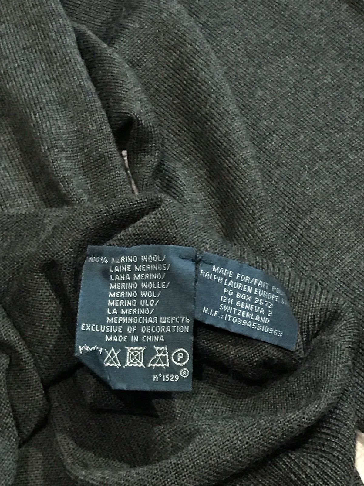 Polo Ralph Lauren × Vintage Vintage 90s Sweater Polo Ralph Lauren Wool Embroiled Logo Size US L / EU 52-54 / 3 - 6 Thumbnail