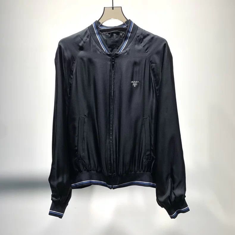 Prada Prada Side Logo Nylon Baseball Jacket - dmc Size US L / EU 52-54 / 3 - 1 Thumbnail