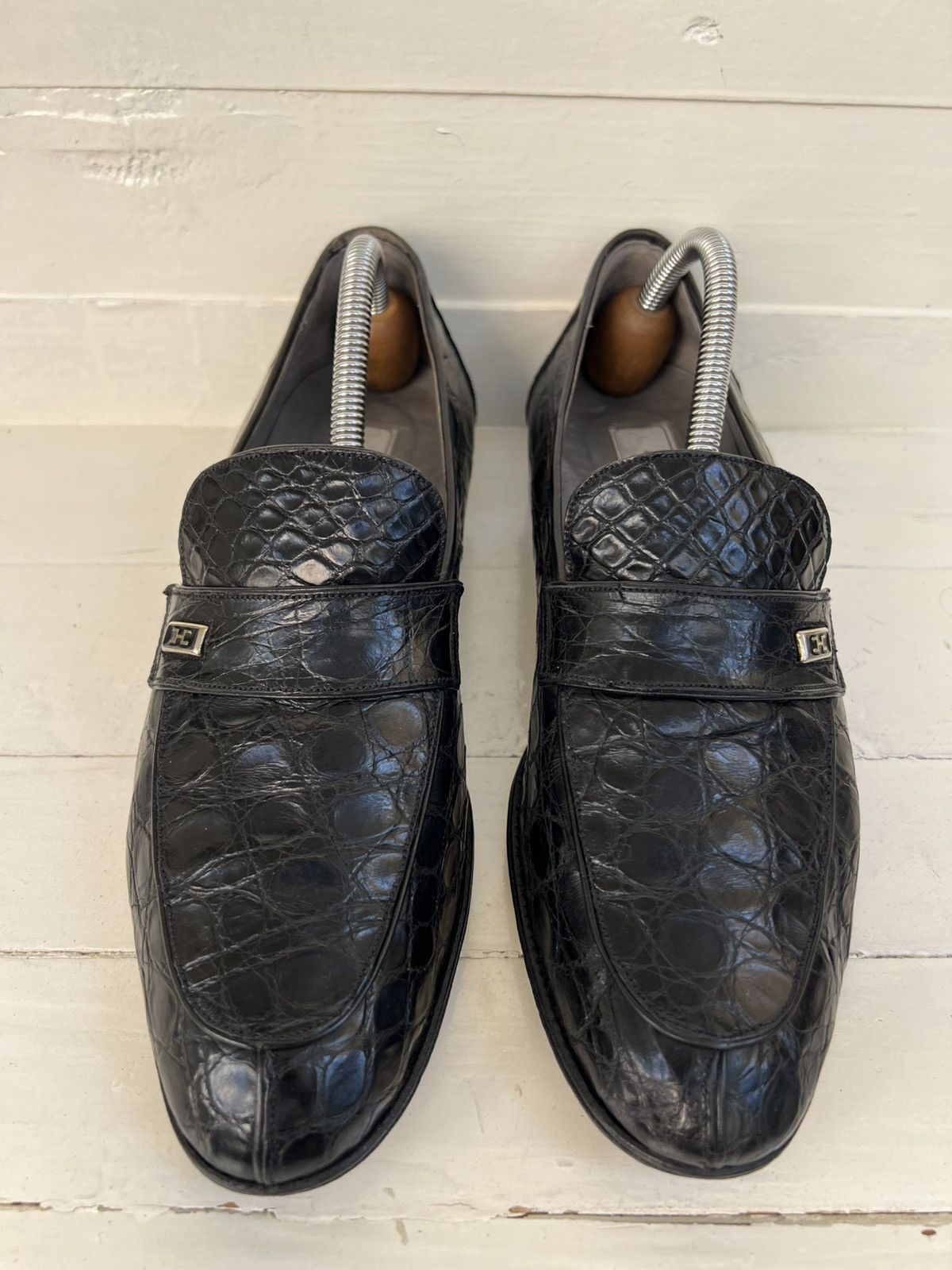 Bally BALLY Full Crocodile Black Loafers Men’s Sz US 8.5 Size US 8.5 / EU 41-42 - 2 Thumbnail