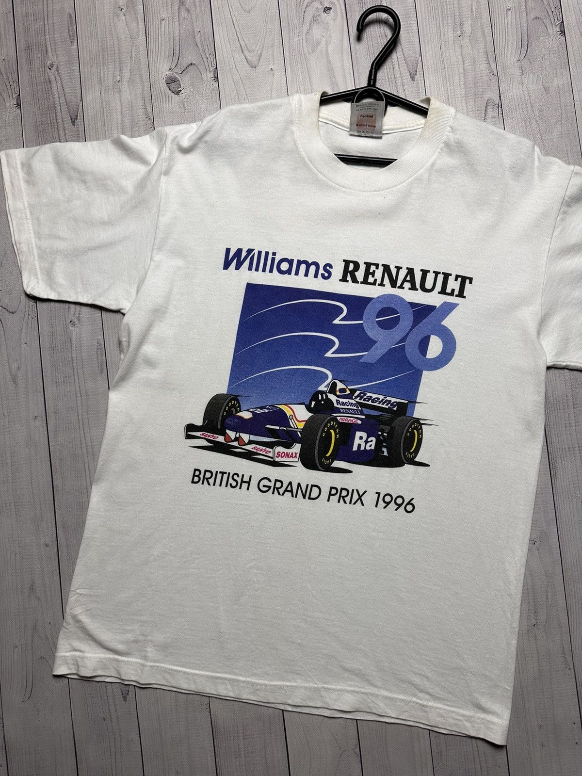 Vintage Vintage Renault 1996 racing tee Williams British Grand Prix Size US L / EU 52-54 / 3 - 3 Thumbnail