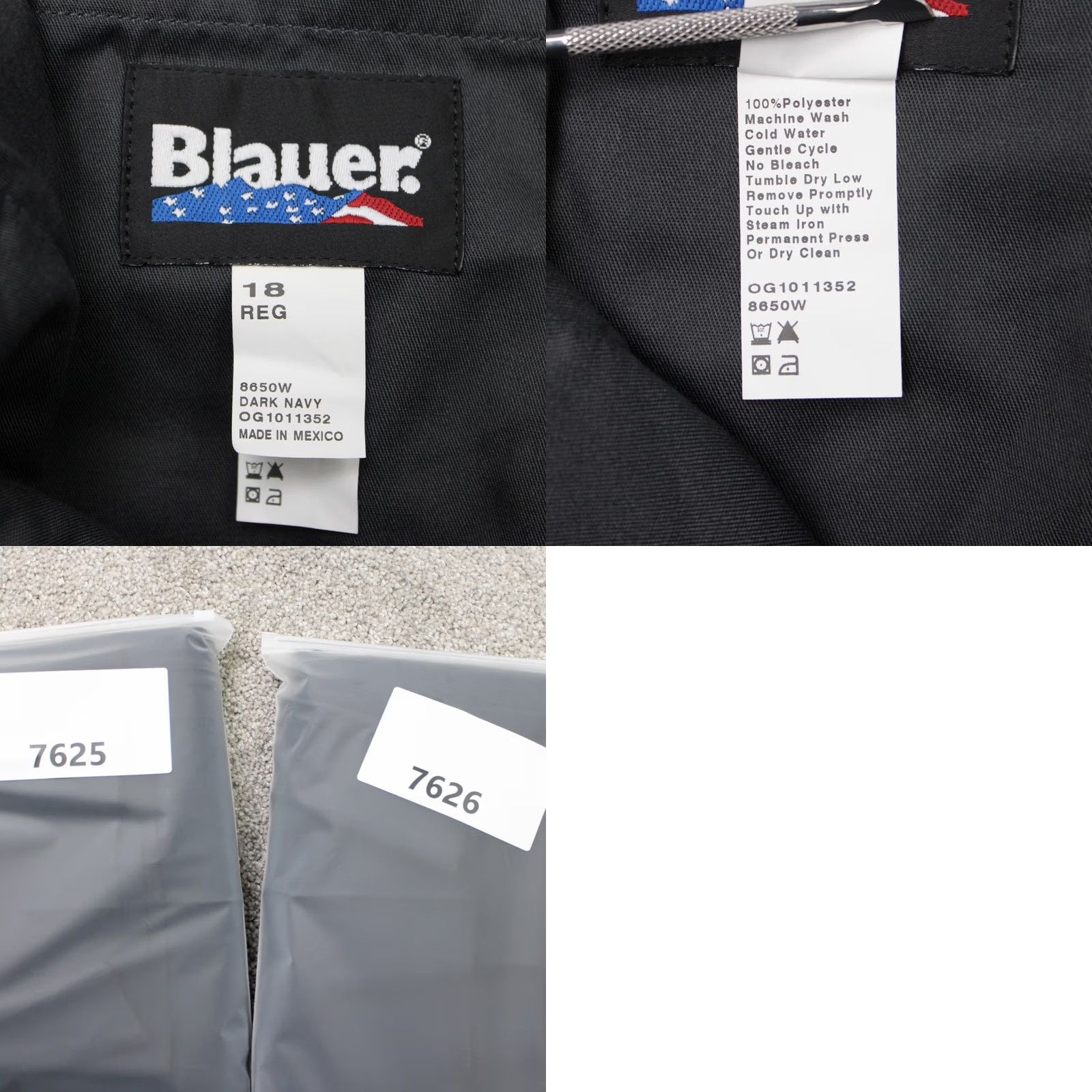 Vintage Blauer Pants Womens 18 Dark Navy Blue NWT 38W Unhemmed 4 Pocket Polyester Pants Size 40" / US 18 - 9 Thumbnail