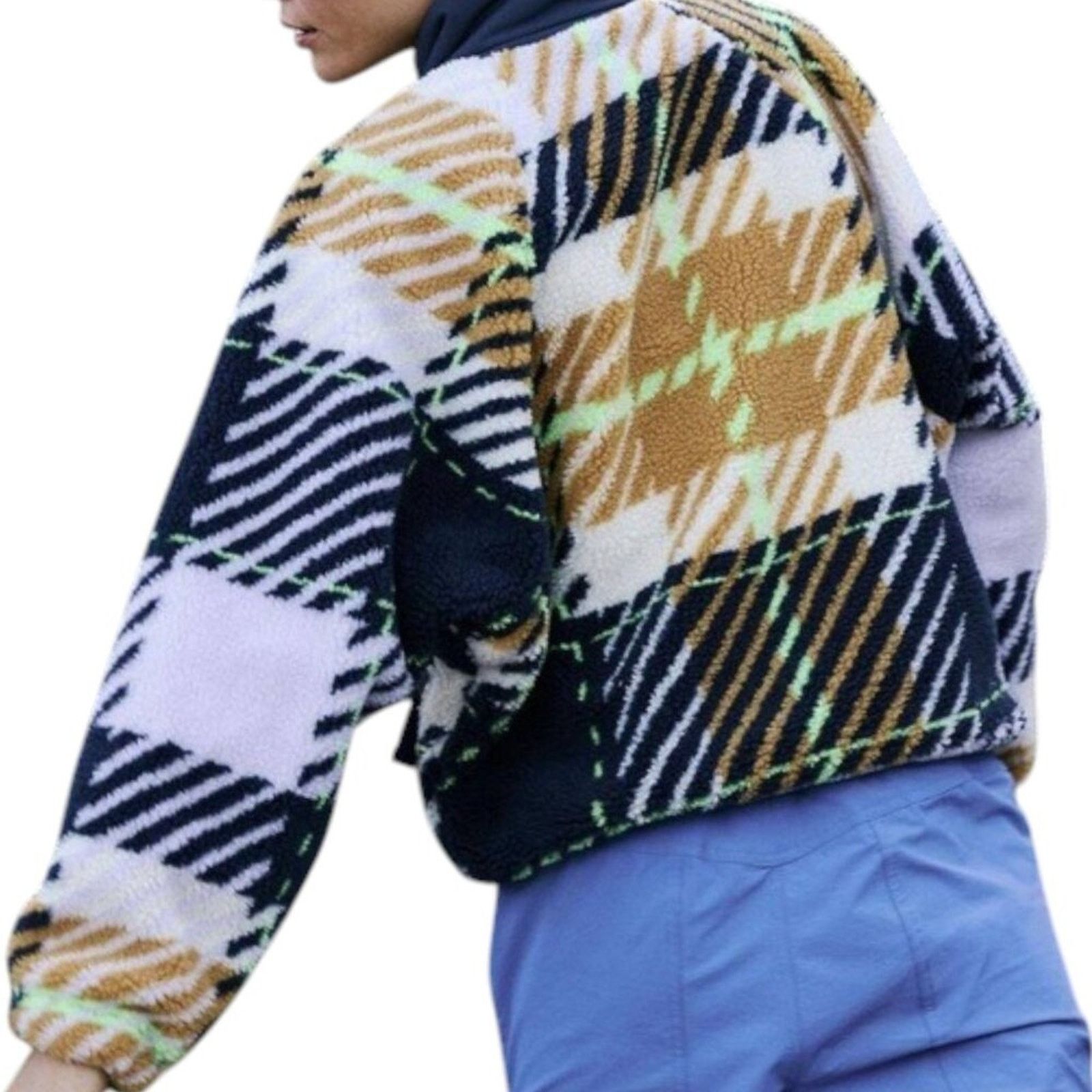 Free People Free People Rocky Ridge Plaid Fleece Pullover S NWT Size S / US 4 / IT 40 - 12 Thumbnail