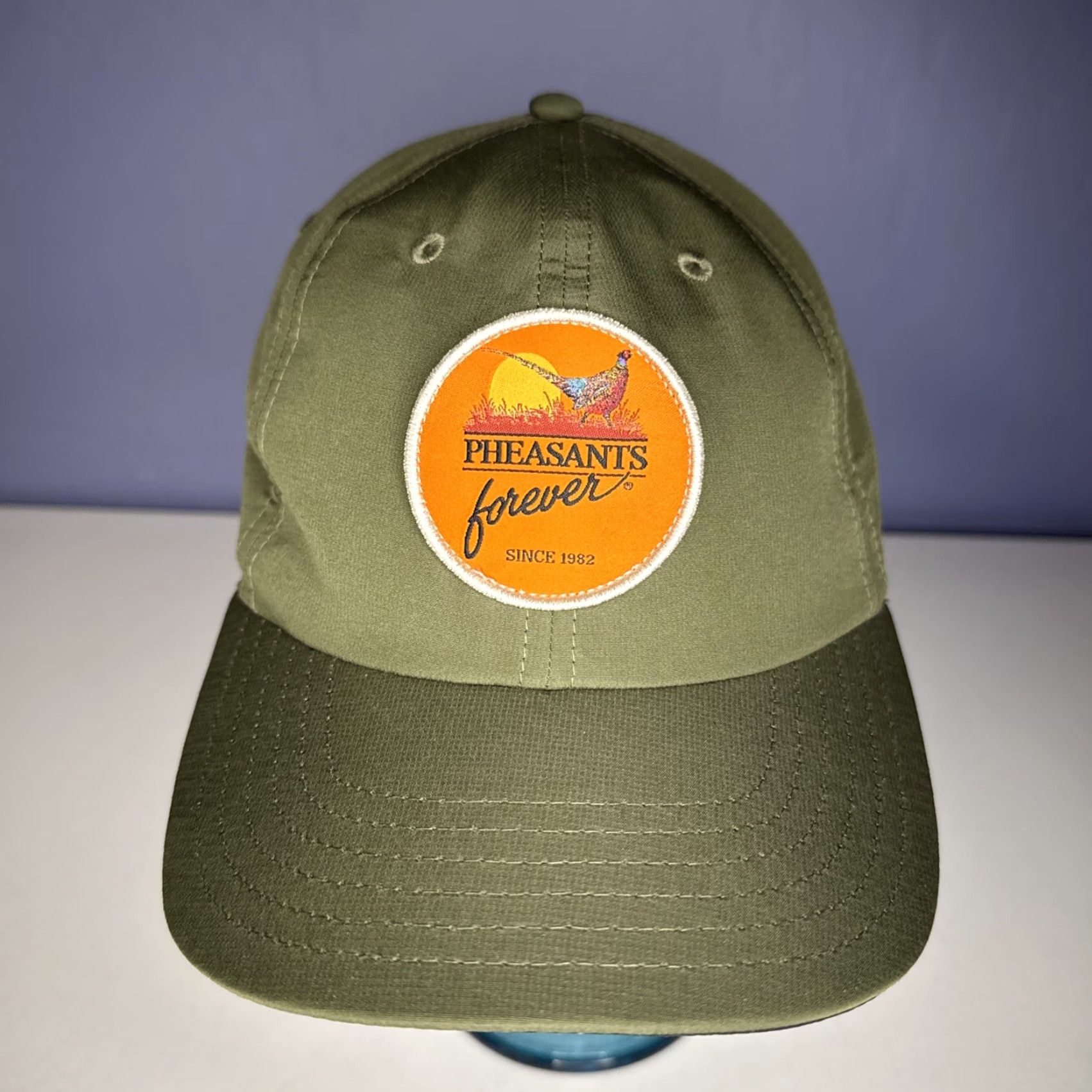 Orvis Orvis Pheasants Forever Rooster Booster Green Strapback Adjustable Hat Cap Unisex Adults One Size Green Baseball Cap Hunting Outdoor Accessories Size ONE SIZE - 2 Thumbnail