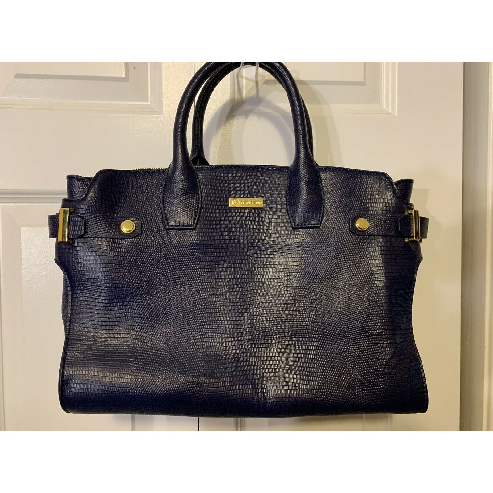 Other Joy Mangano Leather Purse Blue Size ONE SIZE - 3 Thumbnail