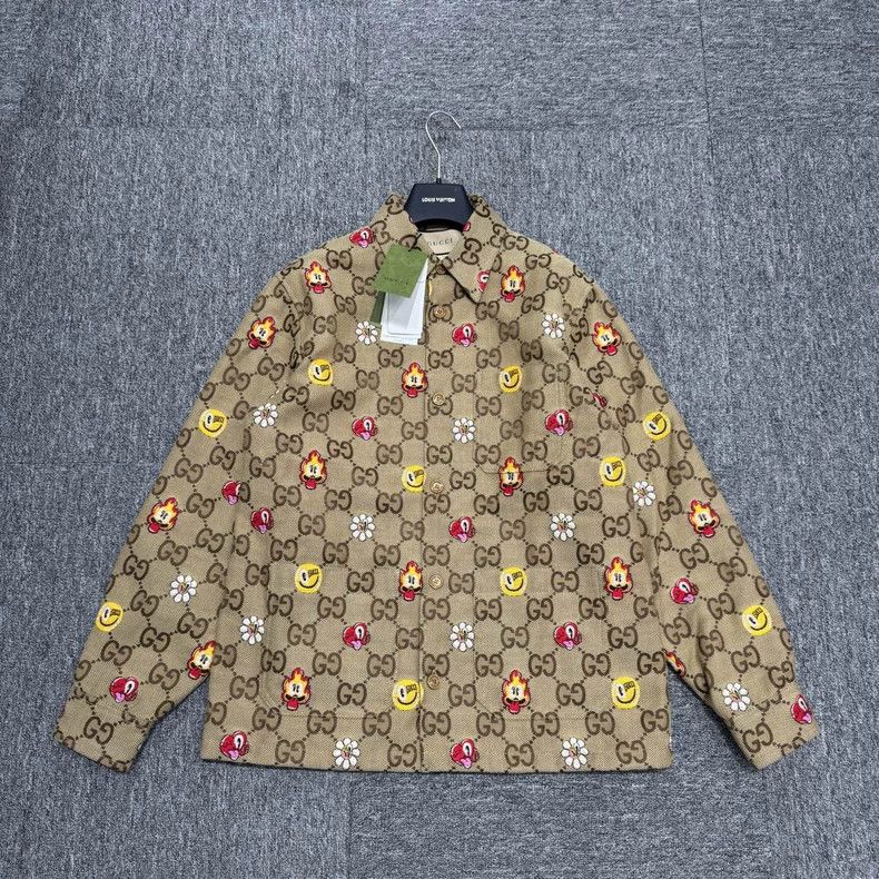 Gucci Gucci Capsule series graffiti pattern old flower jacket 250 Size US S / EU 44-46 / 1 - 1 Thumbnail