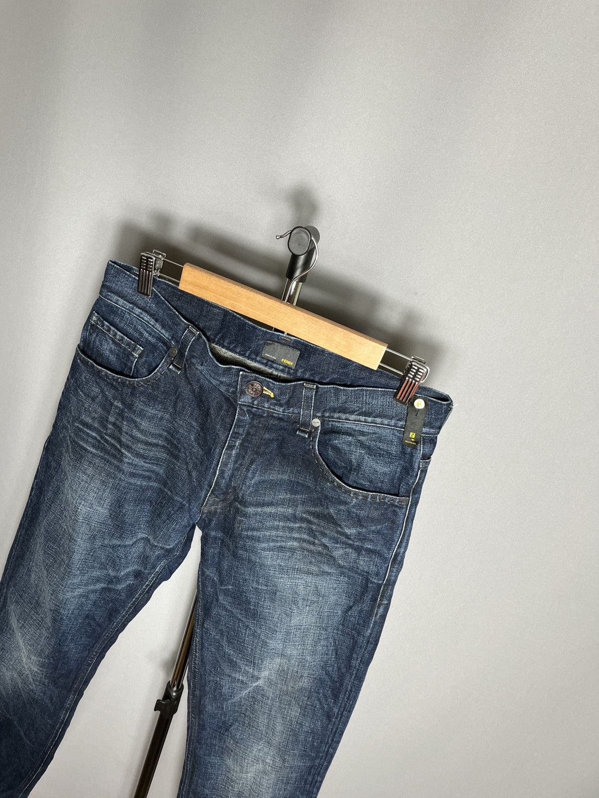 Fendi fendi selleria denim jeans mens blue pants Size US 31 - 4 Thumbnail