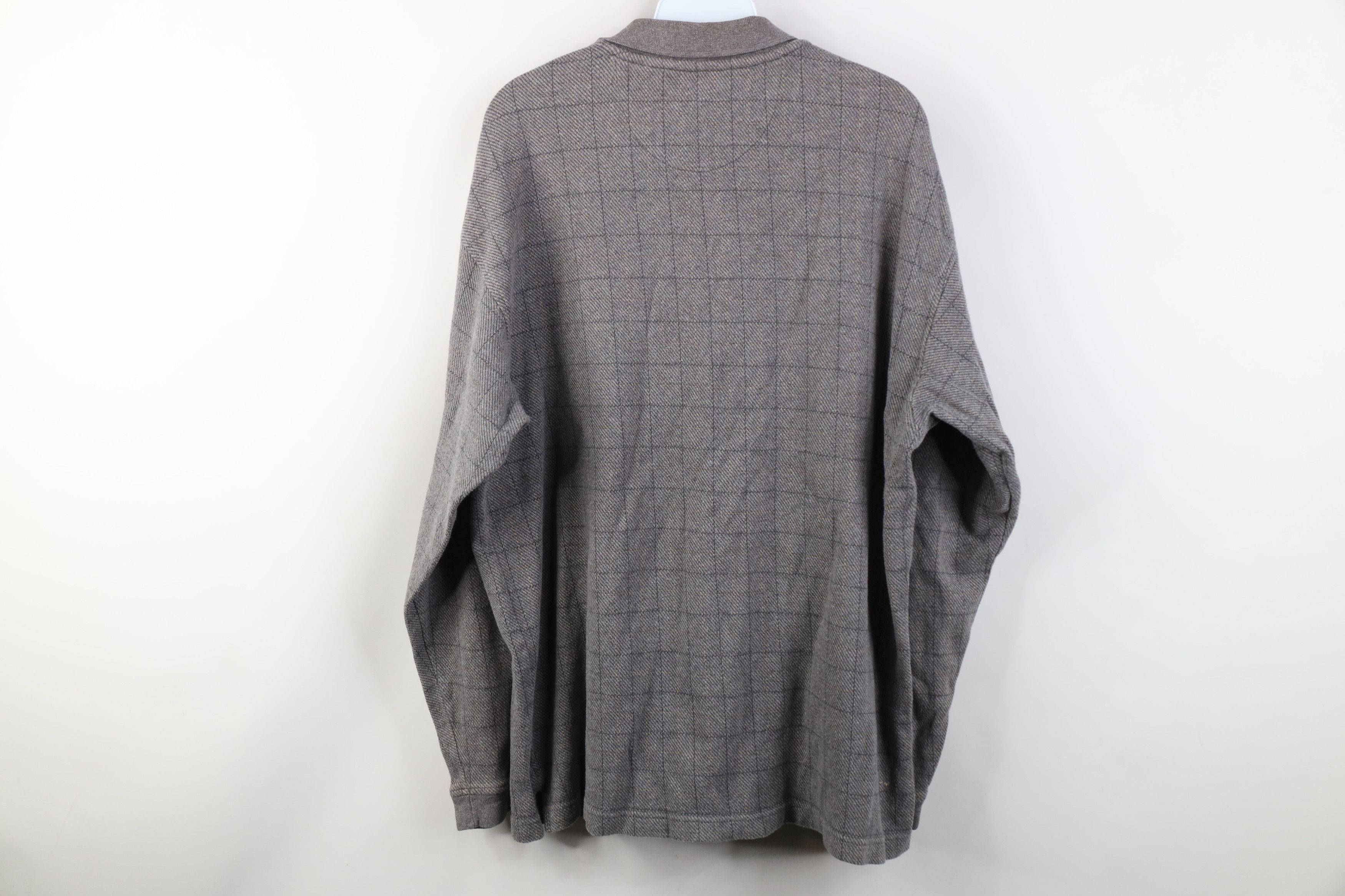 Vintage Vintage 90s Streetwear Heavy Long Sleeve Rugby Polo Plaid Size US M / EU 48-50 / 2 - 9 Thumbnail