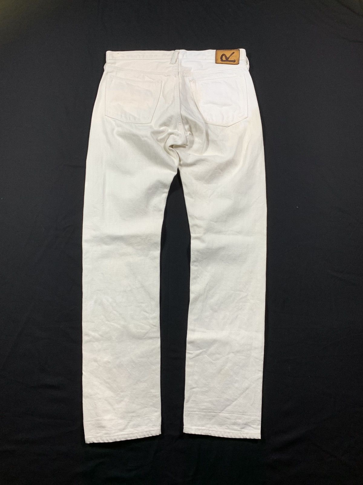 45rpm Japanese 45Rpm White Distressed Selvedge jeans Size US 30 / EU 46 - 1 Thumbnail