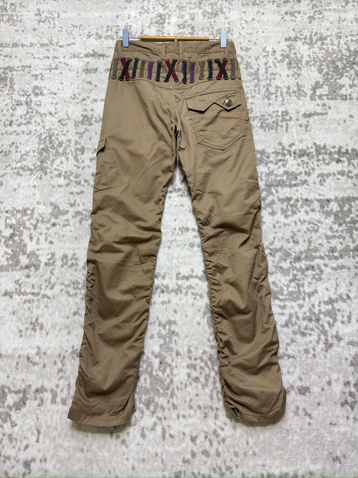Japanese Brand Roushatte Y2K MultiPocket Double Waist Springleg Stacked Size US 28 / EU 44 - 2 Thumbnail