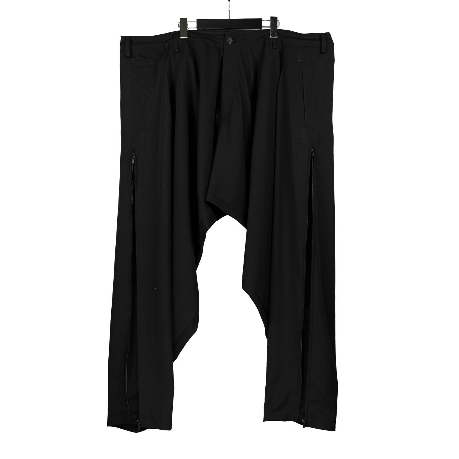 Yohji Yamamoto Yohji Yamamoto Pour Homme Gabardine Side Gusset Draped Pants Size US 30 / EU 46 - 9 Thumbnail
