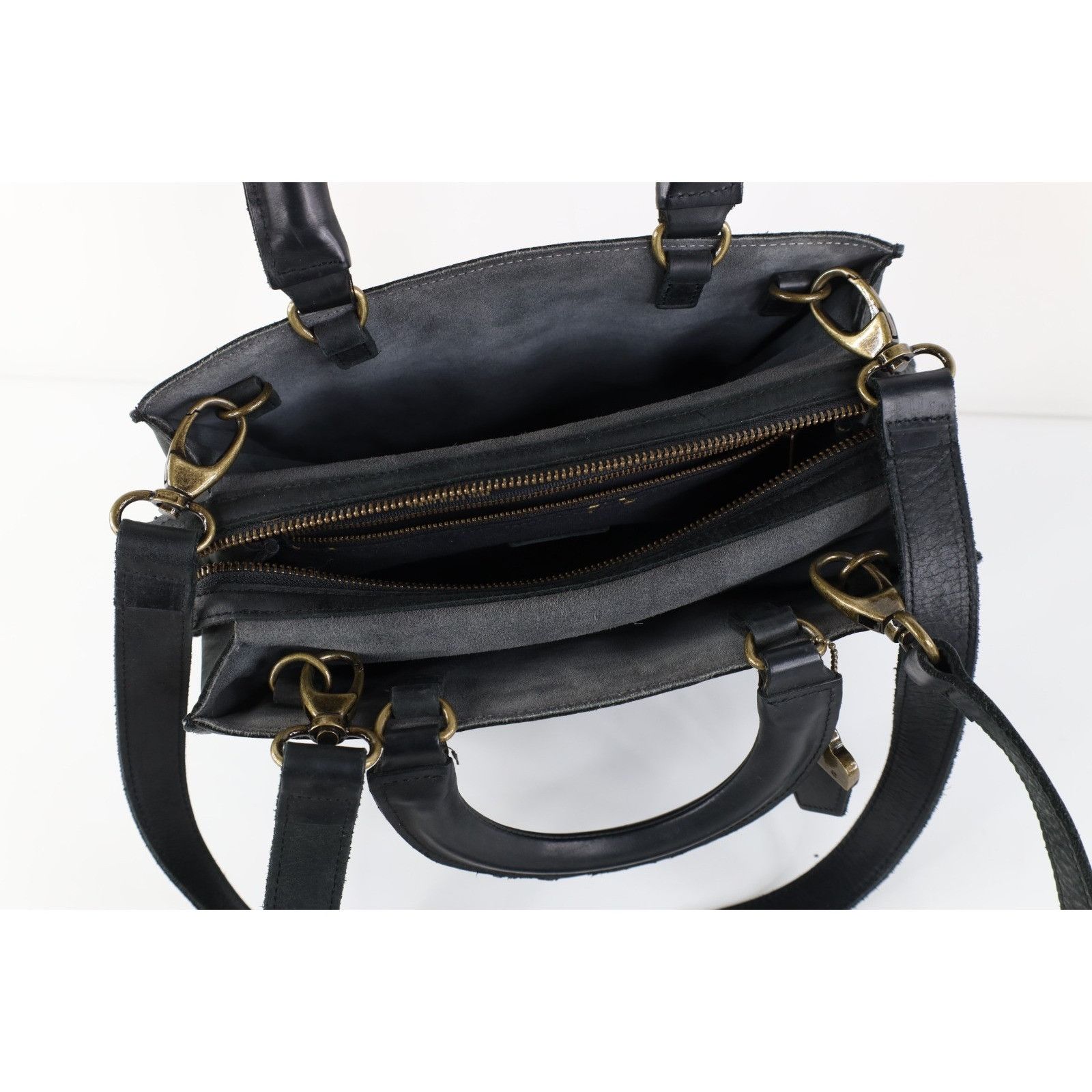 Vintage Baseballism Glove Leather Handled Game Day Purse Bag Black Size ONE SIZE - 10 Thumbnail