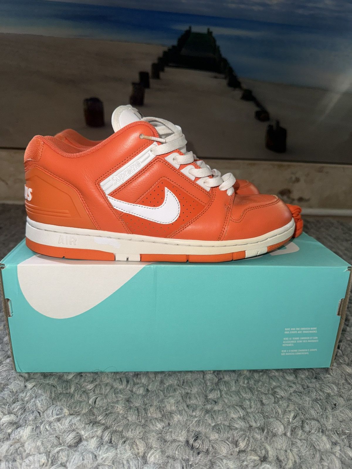 Nike SB Air Force 2 Low Supreme Orange