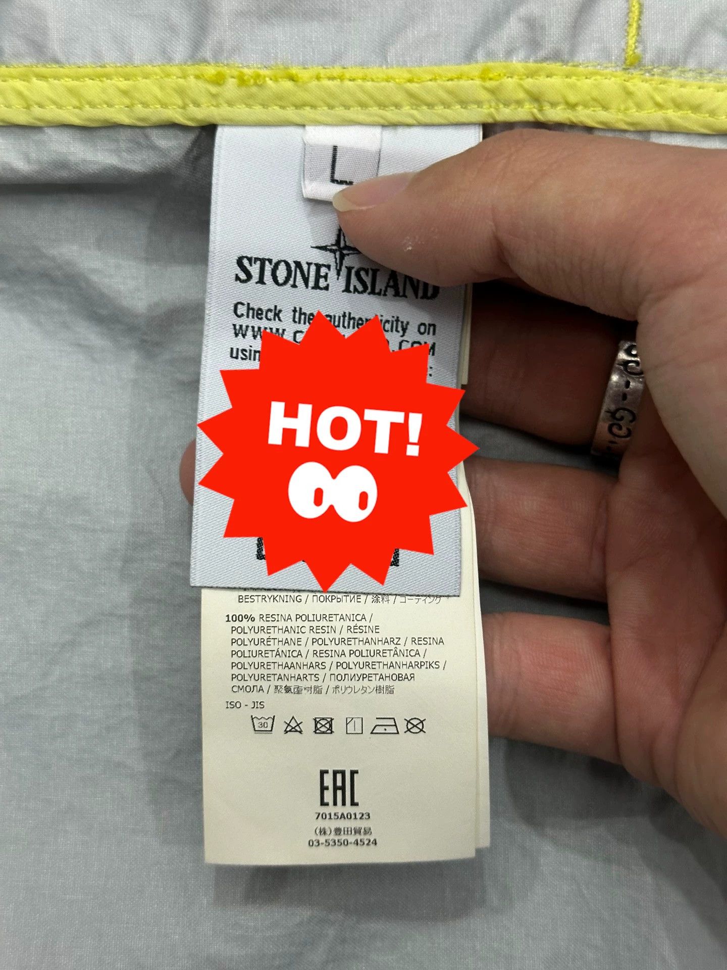 Stone Island Stone Island 3LTC Lemon Yellow Multi-pocket L Jkt Size US L / EU 52-54 / 3 - 5 Thumbnail