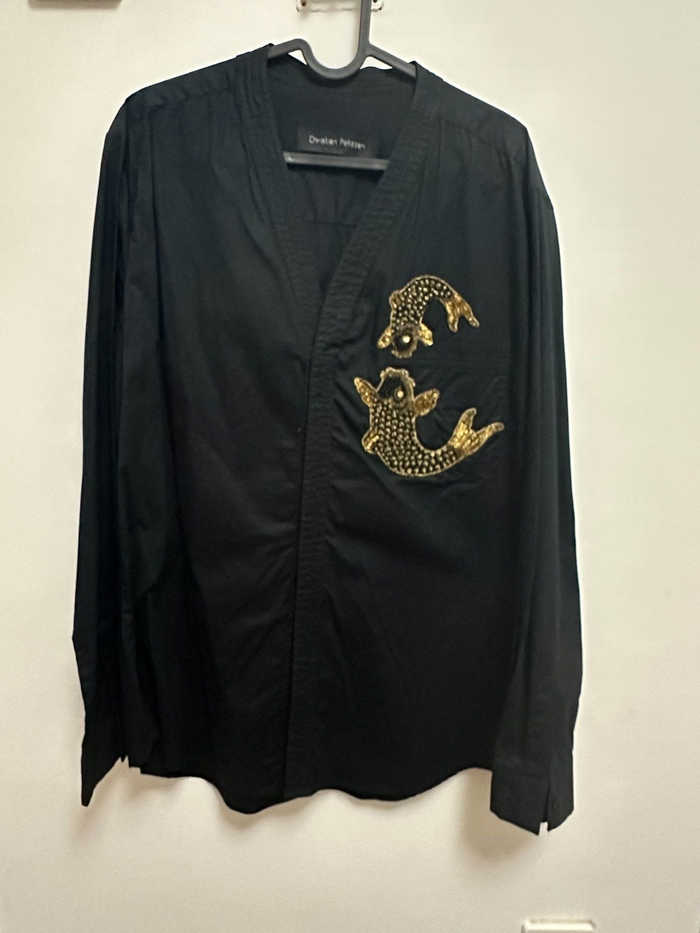 Christian Pellizzari Christian Pellizzari Collarless Carp Embroidery Shirt Size US M / EU 48-50 / 2 - 1 Thumbnail