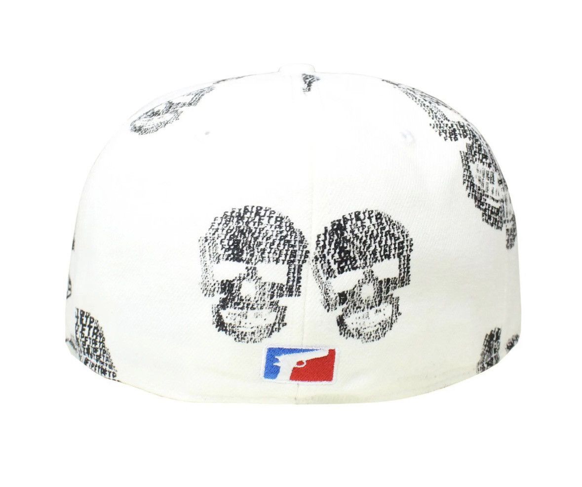 Fuck The Population FTP Skull Fitted Hat White Size 8 Size ONE SIZE - 2 Thumbnail