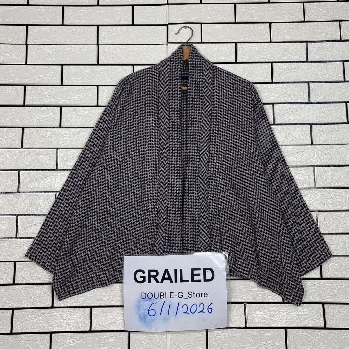45rpm 📌Buttonless Cropped Kimono 45Rpm Tartan Design Check Size M / US 6-8 / IT 42-44 - 1 Thumbnail