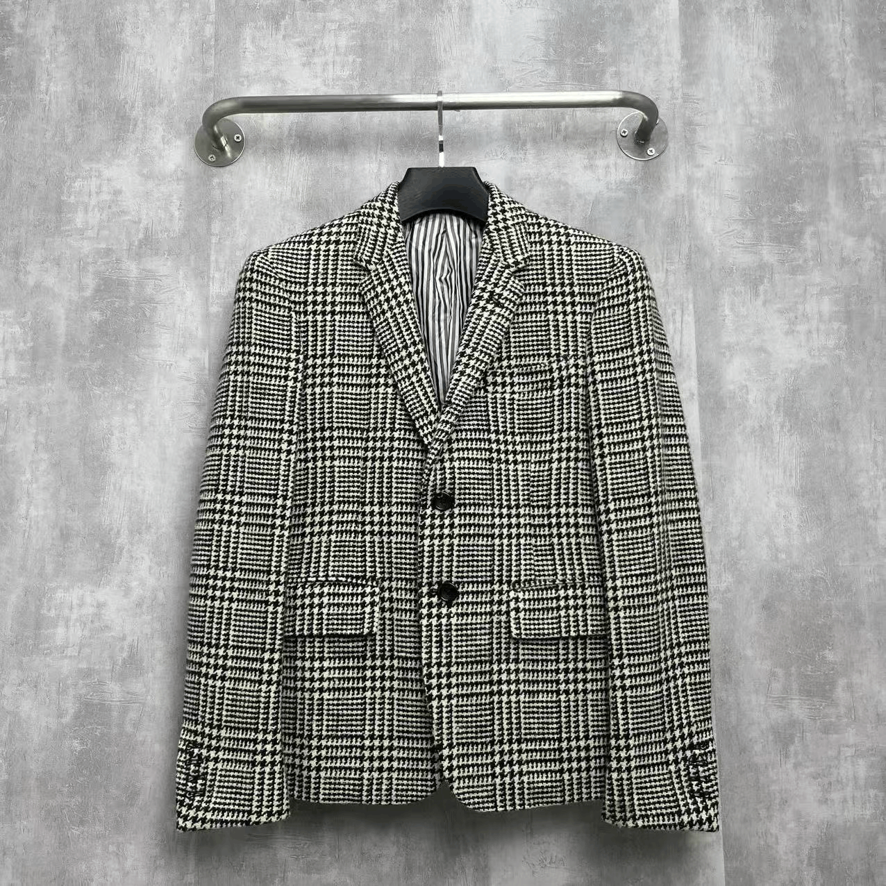 Thom Browne Thom Browne Houndstooth Casual Coat Size US M / EU 48-50 / 2 - 1 Thumbnail