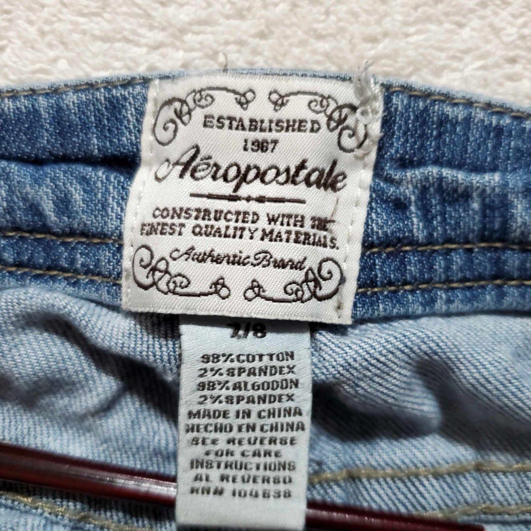 American Eagle Outfitters American Eagle Womens Capri Jeans 7/8 Stretch Color Blue Size 7/8 Jeans Womens Capris Size 28" / US 6 / IT 42 - 3 Thumbnail