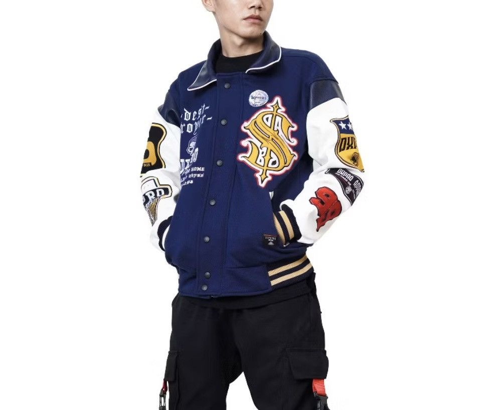 Other Varsity jacket skelton navy streetwear Size US L / EU 52-54 / 3 - 5 Thumbnail
