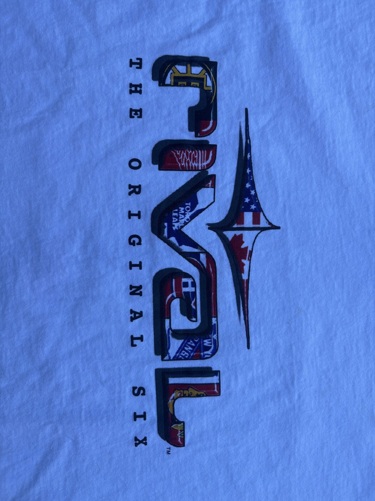 NHL Vintage 1998 Rival NHL “The Original Six” T-Shirt Size XL Size US XL / EU 56 / 4 - 5 Thumbnail