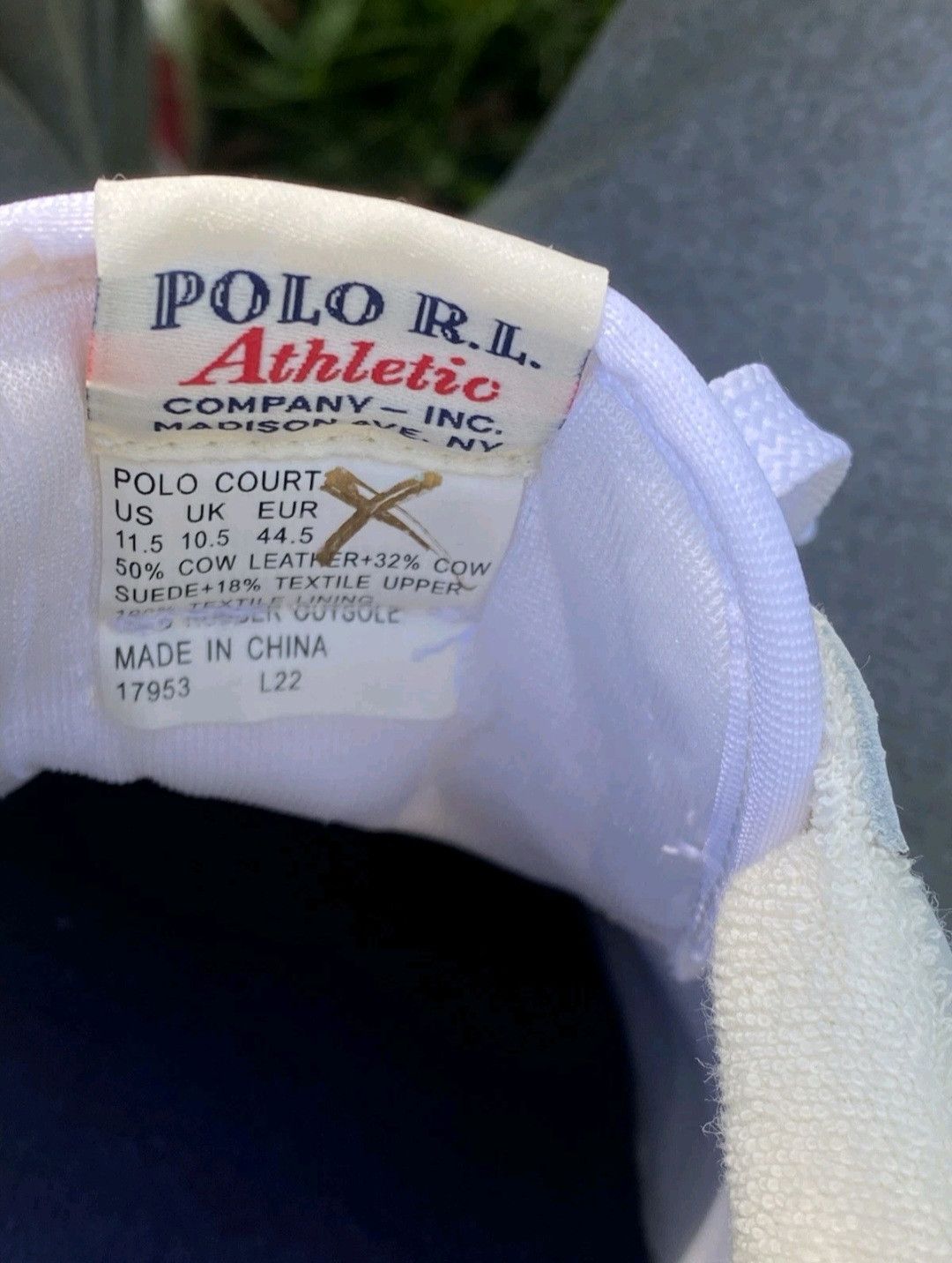 Ralph Lauren Ralph Lauren Polo Court Sneakers White Navy Red Retro 006 Size US 11.5 / EU 44-45 - 8 Thumbnail